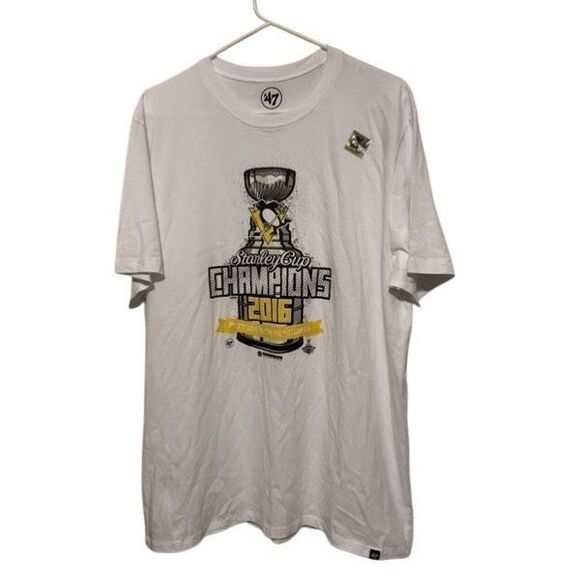 Pittsburgh Penguins 2016 Stanley Cup Champs Size XL T-Shirt *New* - Picture 1 of 5